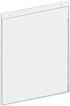 Azar 162714 Acrylic Vertical Wall Mount Sign Holder, 10 Count