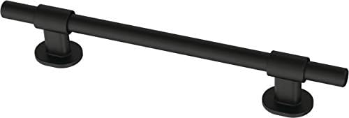 Franklin Brass 5 Pack Matte Black Cabinet Handles Adjustable Drawer Pulls for Kitchen Cabinet Knobs Dressers and Cupboards Fits 1-3/8 to 6-5/16 inch (35–160mm) Hole Center | Adjusta-Pull™