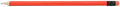 Pencil Guy Blank Neon Round Pencils, Neon Red, Sharpened