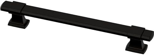Franklin Brass 5 Pack Matte Black Adjustable Drawer Pulls Kitchen Cabinet Handles Cupboard Knobs and Dressers Fits 1-3/8 to 6-5/16 inch (35–160mm) Hole Center | Adjusta-Pull™