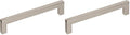 Amerock | Cabinet Pull | Polished Nickel | 5-1/16 inch (128 mm) Center to Center | Monument | 2 Pack | Drawer Pull | Drawer Handle | Cabinet Hardware