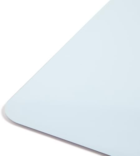 U Brands Glass Dry Erase Whiteboard, 12" x 12", Magnetic Surface, White