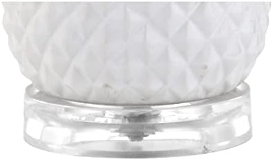 JONATHAN Y Pineapple Ceramic Table Lamp Bedside Nightstand 23", White/Gold