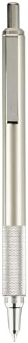Zebra Pen STEEL F-701 Retractable Ballpoint Pen, Black Ink, 0.8mm, 1-Pack