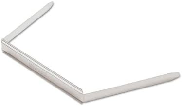 Two-Piece Two-Prong Paper Fastener Bases, 2" Capacity, 2.75" Center to Center, Silver, 100/Box