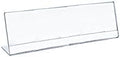 Azar 112761 8.5-Inch Width by 3.5-Inch Height Horizontal Nameplate Acrylic Sign Holder, 10-Pack