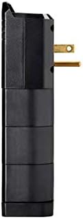 Monoprice 6 Outlet Rotating Surge Protector - UL Rated, 2,160 Joules, With Grounded And Protected Light Indicator, Black
