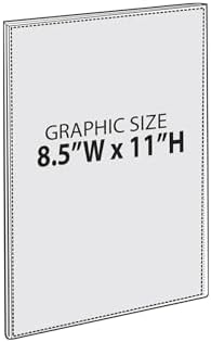 Azar Displays 122021-3PK Adhesive Clear Acrylic Wall Sign Holder, Vertical 8.5” x 11” Frame for Office Posters, Flyers, Nameplates & Door Signs – Peel & Stick Wall-Mount Display, 3-Pack