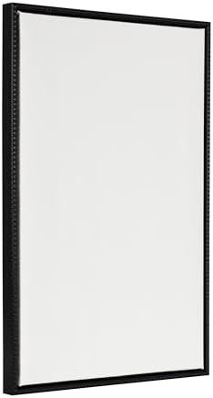 Kate and Laurel Sylvie Blank Framed Canvas Wall Art, 23x33 Black Beaded, Vintage Modern Empty Canvas for Paint-Your-Own Art, Ready to Paint Premium Canvas Already Framed