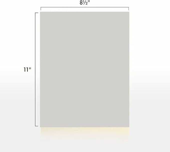 Colored Copy Paper, 20 LB (75 GSM) 8.5 X 11, 500 Sheets (Grey)