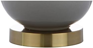 JONATHAN Y Gradient 25" Ceramic Metal LED Table Lamp Bedside, White/Gray