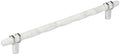 Amerock 10-1/16" Carrione Marble White/Polished Chrome Drawer Pull