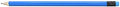 Pencil Guy Blank Neon Round Pencils, Neon Blue, Sharpened