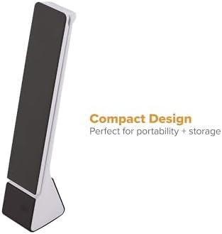 Bostitch Office KT-VLED1810-BLK Powered Rechargeable Battery LED Desk Lamp, 3 Color Temperatures, Flip Open, Black