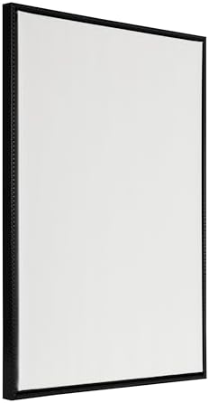 Kate and Laurel Sylvie Blank Framed Canvas Wall Art, 28x38 Black Beaded, Vintage Modern Empty Canvas for Paint-Your-Own Art, Ready to Paint Premium Canvas Already Framed