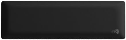 GLORIOUS Gaming Padded Keyboard Wrist Rest (Compact, 25mm Thick) - Anti-Fray Stitched Edges, Smooth Cloth Surface, Anti-Slip Rubber Base, Medium Firmness, 331 x 102 x 25 mm - Black