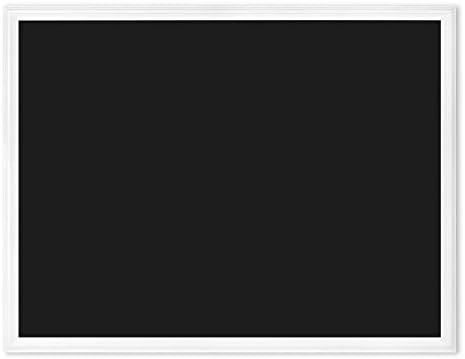 U Brands Chalkboard, 30" x 40", Magnetic, White Wood Frame