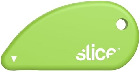 Slice Micro Safety Cutter | Safe Ceramic Box Cutter Lasting 11x Longer than Metal | Keychain Box Opener | 48 Pack | Green