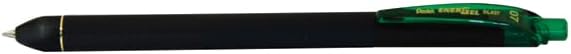 Pentel EnerGel Kuro Liquid Gel Pen, (0.7mm) Medium line, Green Ink, 12 Pack (BL437R1-D)