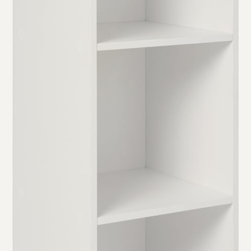 Amazon Basics 3-Cube Bookcase Compatible with Fabric Storage Cube Organizers, Sturdy, Easy to Assemble, White
