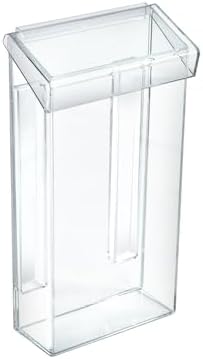 Azar Displays 252962 Outdoor Adhesive Wall Mount Trifold Brochure Holder with Clear Lid for 4"W x 9"H Literature, (2-Pack)