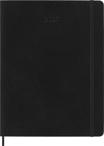 Moleskine 2027 12-Month Weekly Planner, XL, Black, Softcover