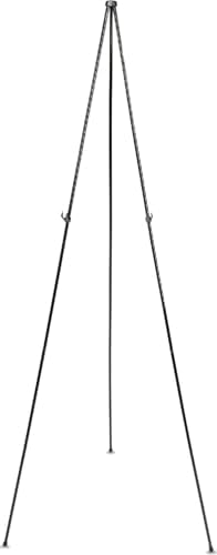Quartet Easel Stand 63" High Adjustable Telescoping Tripod Display for Office School and Home, Lightweight, Black (29E)