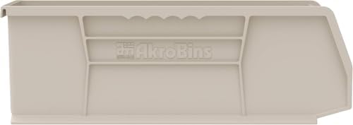 Akro-Mils 30234 AkroBins Plastic Storage Bins, 15"x5"x5", Clear, 12-Pack