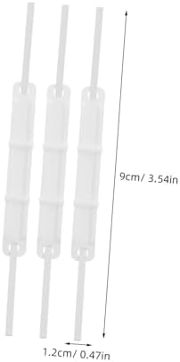 jojofuny 50pcs Plastic Document Fasteners White File Clips for Office School and Home Organization Effortless Binding of Documents