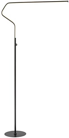 JONATHAN Y Julian 65.25" Integrated LED Metal Floor Lamp, Black