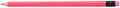 Pencil Guy Blank Neon Round Pencils, Neon Pink Sharpened