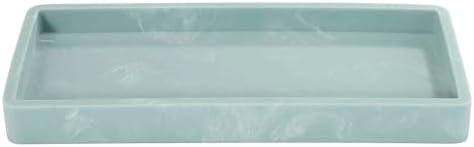 Nicole Miller - Vanity Tray, Resin Countertop Accessories, Dorm Room Essentials (Kendall Collection, Oasis)