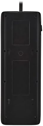 Eaton Tripp Lite Series Surge Protector Power Strip with Flat Plug Braided Extension Cord + Coax, Phone/Modem Protection, 4200 Joules, 8ft Cable, Manufacturer's (TLP118DBTELTV)