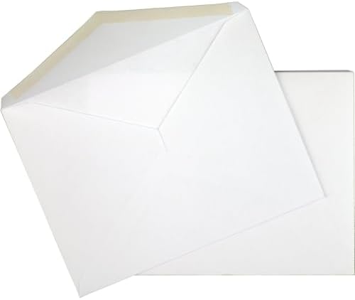 Mead Standard A2 Invitation Envelopes, Gummed Closure, 4-3/8" X 5-3/4", Premium 24-lb Paper, White, 100 per Box (CO198) (Pack of 2)