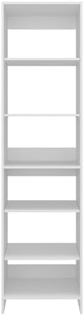 White Freestanding Open-Shelf Closet Storage Organizer for Bedroom