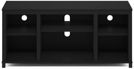 Furinno Classic 3-Tier TV Stand, Entertainment Center, Americano | for TV up to 55 Inch with Shelves, TV Console for Living Room, Bedroom