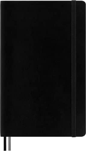 Moleskine Classic Expanded Notebook, Soft Cover, Large (5" x 8.25") Plain/Blank, Black, 400 Pages