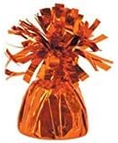 Beistle Orange Metallic Balloon Weights, 12 Pack, 6-Ounce Balloon Anchors