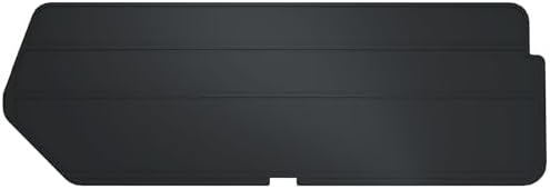 Akro-Mils 40224 Plastic Length Dividers for AkroBins Stackable Storage Bins Model 30224, Custom Storage Inserts for Tools, Crafts & Supplies, 6-Pack, Black