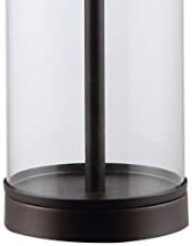 JONATHAN Y Collins Glass Table Lamp 29.25", Oil Rubbed Bronze/Clear
