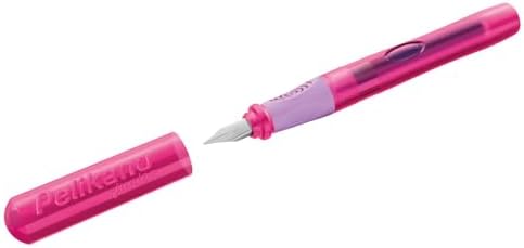 Pelikan Pelikano Junior School Fountain Pen for Right-Handed Users, with Beginner Nib A, 1 Piece - Random Colour, No Colour Request Possible