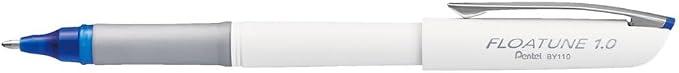 Pentel Floatune Rollerball, 1.0mm Bold Point, Blue Ink, Box of 12 (BY110-C)