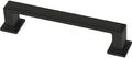 Franklin Brass 10 Pack Matte Black Cabinet Handles 3-3/4 inch (96mm) Kitchen Cabinet Handles and Drawer Pulls for Cupboards and Dressers | Stepped