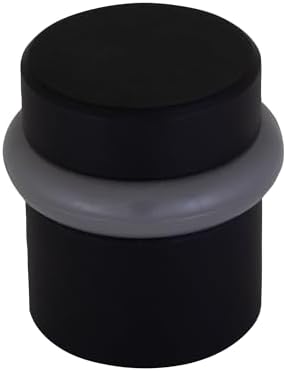 Design House Cylindrical Doorstop, Matte Black