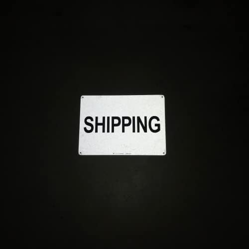 TRADESAFE Shipping Sign - Business Sign, Office Sign, Quick Install Aluminum Safety Sign, Light Reflective, UV-Resistant, Waterproof Signs for Business, 14” X 10” Shipping Department Sign