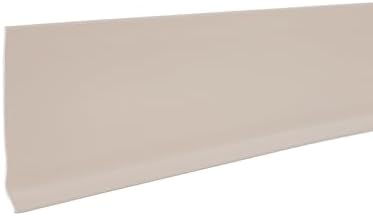 MD Building Vinyl Wall Base, Desert Beige, 4in x 120ft Dry Back
