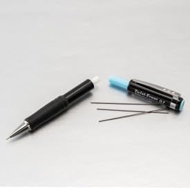 Pentel Twist Erase III Mechanical Pencil 0.7mm - Pre-Loaded Super Hi-Polymer HB Lead - Assorted Color Barrels - Pack of 3 + Lead & Eraser Refills