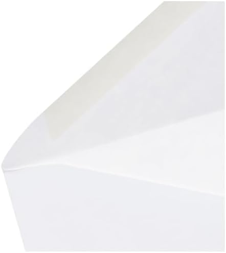 Amazon Basics #10 Business Letter Envelopes with Gummed Seal, No Tint, White, 500-Pack