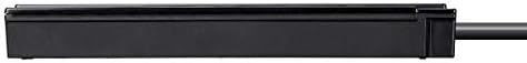 Monoprice 6 Outlet Surge Protector - UL Rated, 201 Joules, 1800-watt capacity, 2-Pack, 2 Feet, Black
