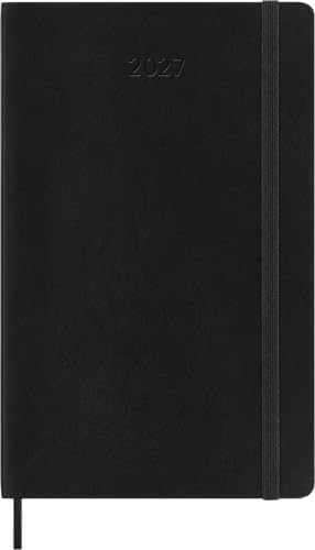 Moleskine 2027 12-Month Weekly Planner, Large, Black, Softcover